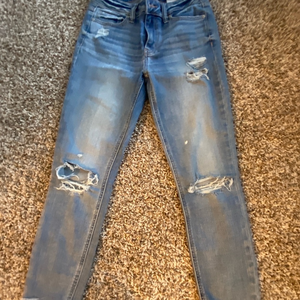 eunina Light Blue Distressed Skinny Jeans